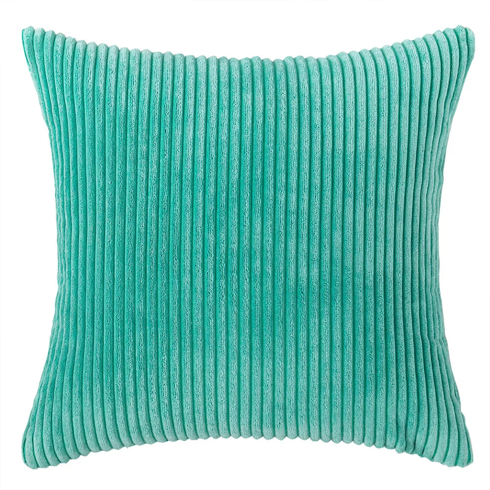 Elviron - Corduroy Striped Decorative Pillow Cover