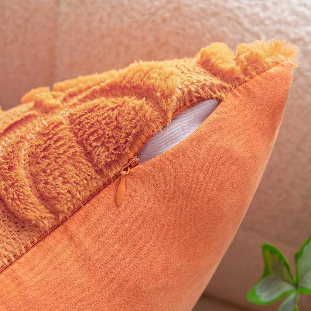 Caveron - Plush Pumpkin Decorative Pillow Cover 45x45cm