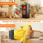 Belora - Electric Ceramic Heating Fan 1500W with Thermostat and Remote Control