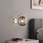 Bela Wall Lamp | Brass & Tinted Glass Design, Soft Ambient Glow