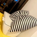 Lysandra - Striped Bow Neck Pillow 25x18 Cm