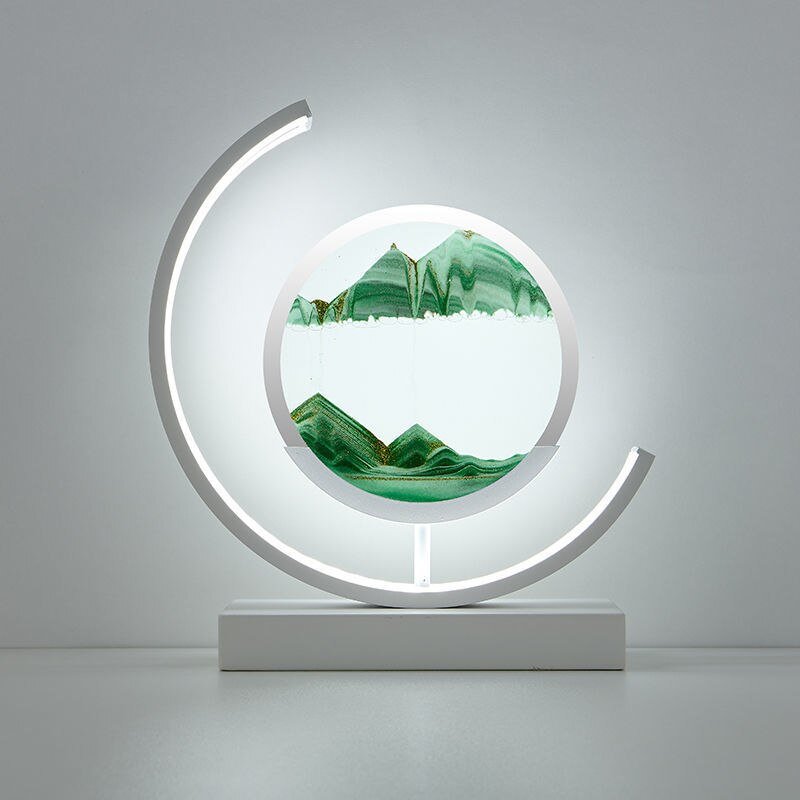 Bello LED Table Lamp | 360° Rotation, Dynamic Sand Art