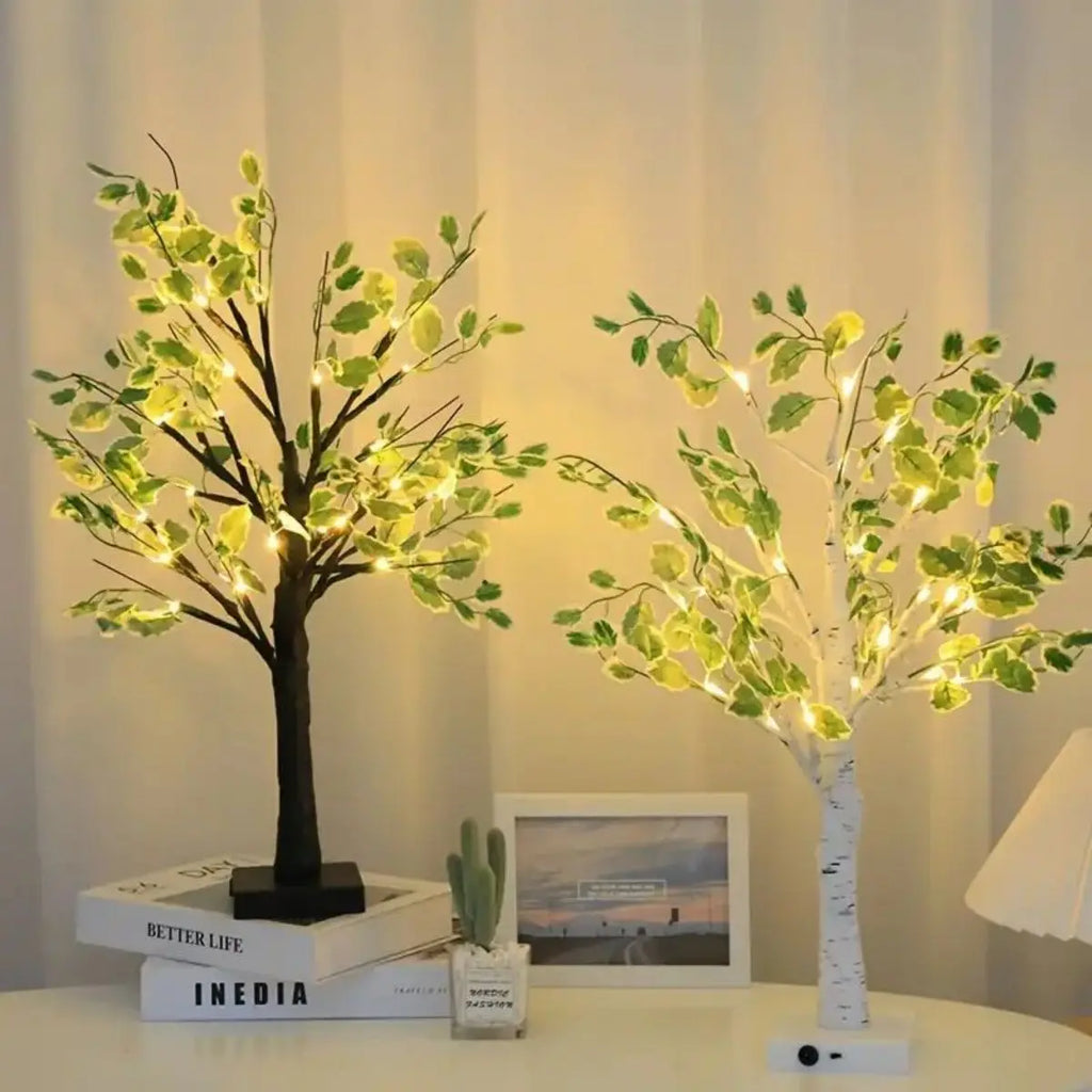 Sylvara – LED Birch Leaf Ambient Lighting on Battery