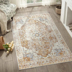 Bello Medallion Rug | Non-Slip, Lightweight Oriental Carpet