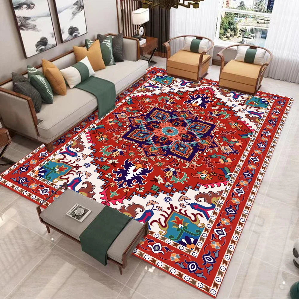 Vandir - Retro Large Non-Slip Washable Soft Rug