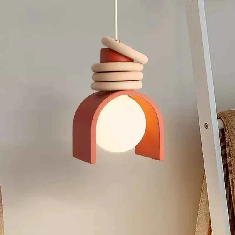 Bento Pendant Light | Japanese Minimalist Resin, Adjustable Height