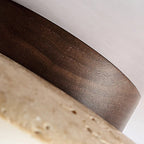 Lyonea - Simple Travertine LED Ceiling Lamp
