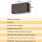 Belo Wall Lamp | Wireless Touch Control, Wood-Grain Design
