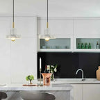 Bela Pendant Lamp | Natural Marble, Sculptural Postmodern Design
