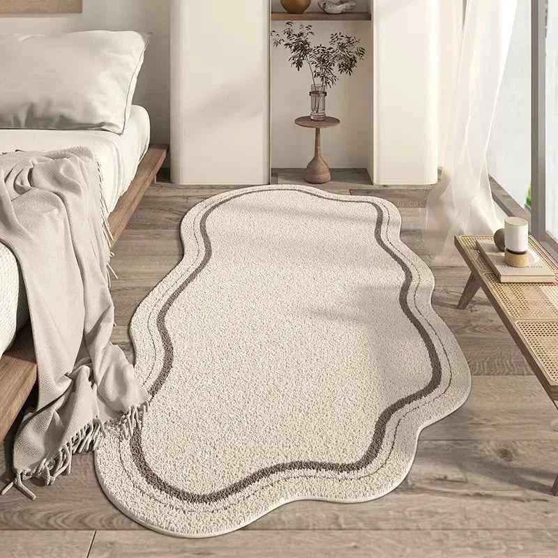 Bela Irregular Area Rug | Non-Slip Soft Texture, Minimalist Design