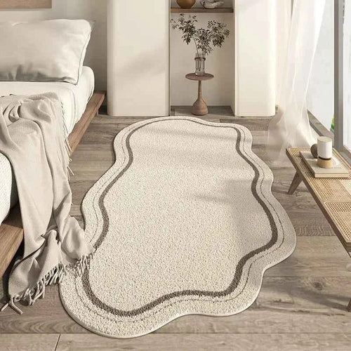 Bela Irregular Area Rug | Non-Slip Soft Texture, Minimalist Design