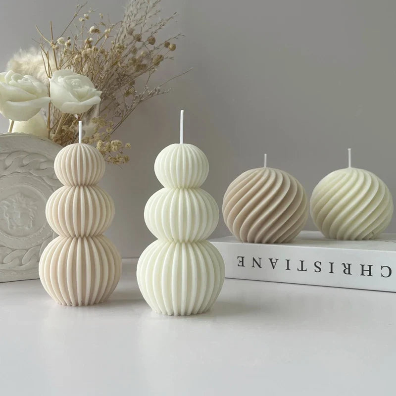 Auralithis - Creative Geometric Scented Candle Golf Ball Design Decoration