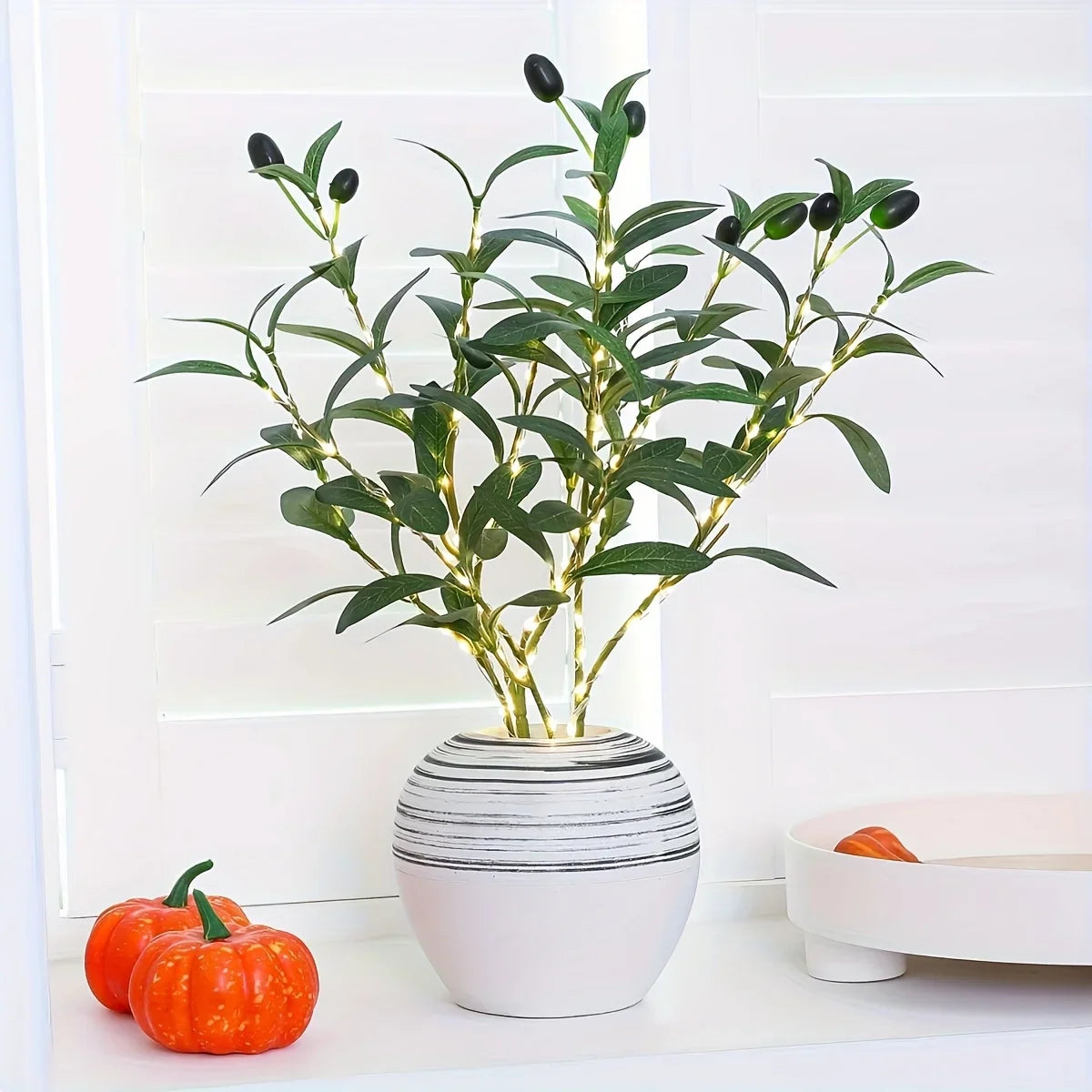 Maelis – LED Olive Branch Decorative Lighting for Table or Vase