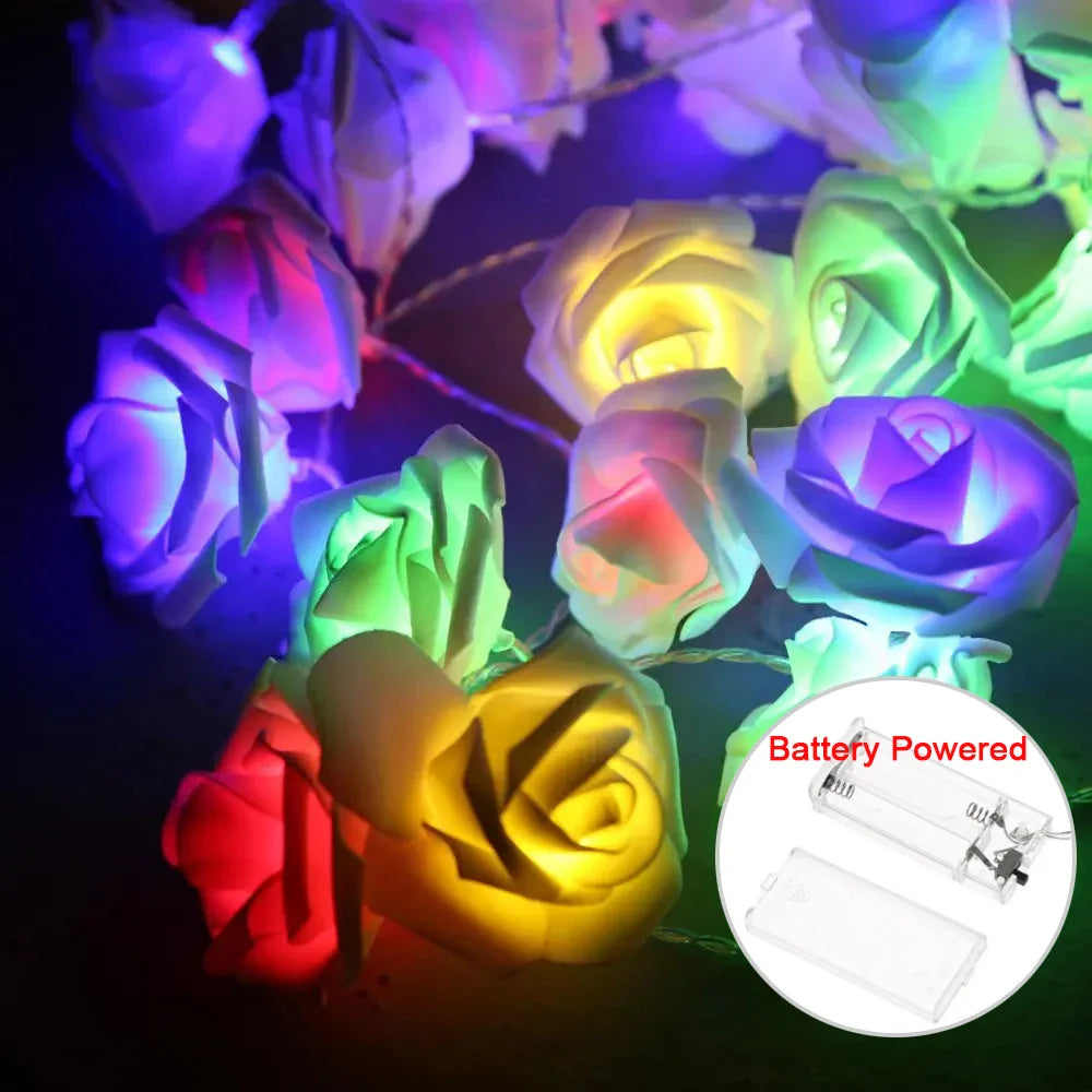 Elodie – Atmospheric LED Rose Light Garland on USB or Battery