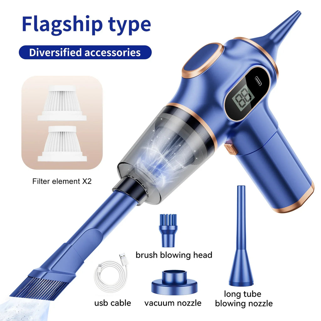 Zanviro - Wireless Car Handheld Vacuum Cleaner High Power ABS