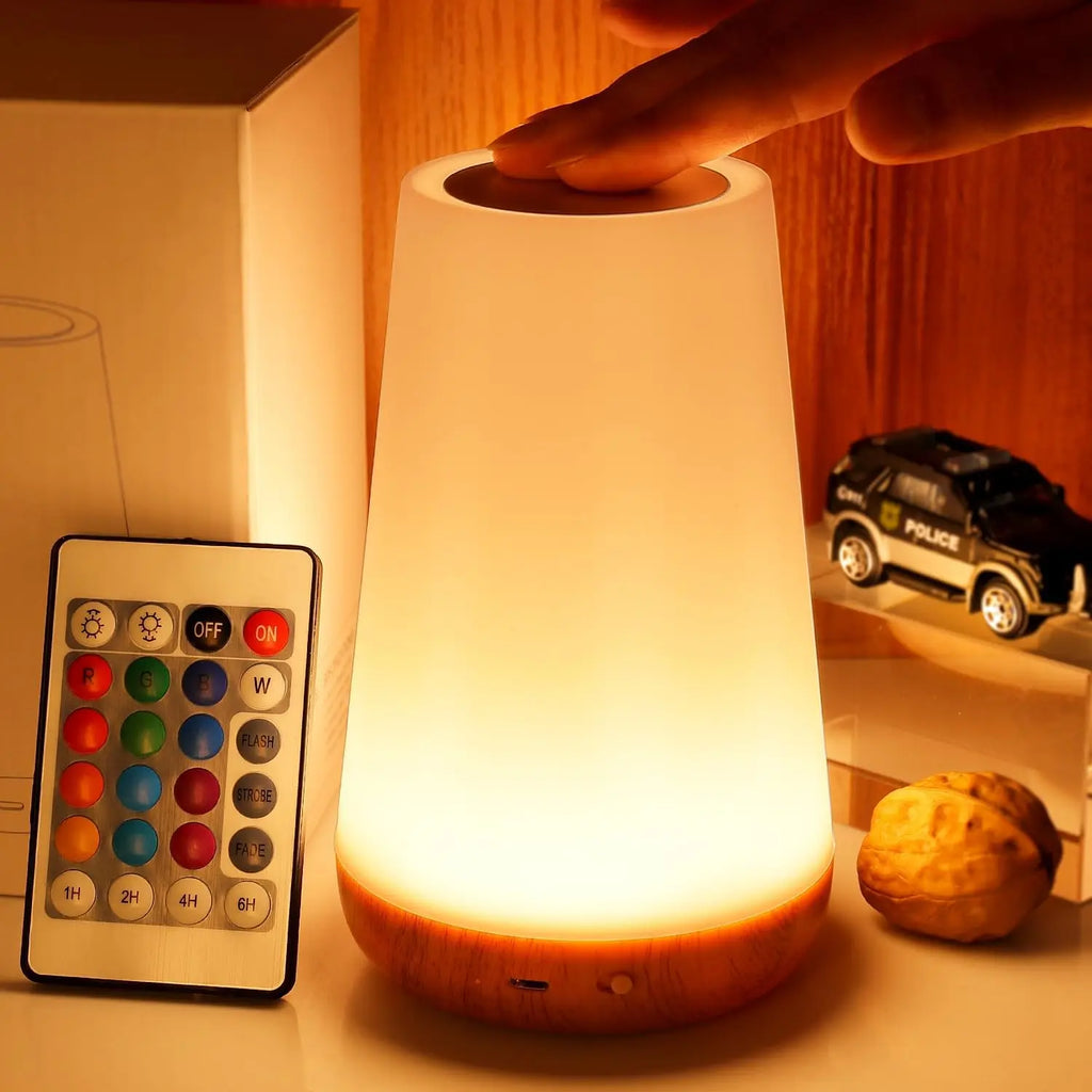 Glowino - Portable Night Light with 13 Colors and Touch Control