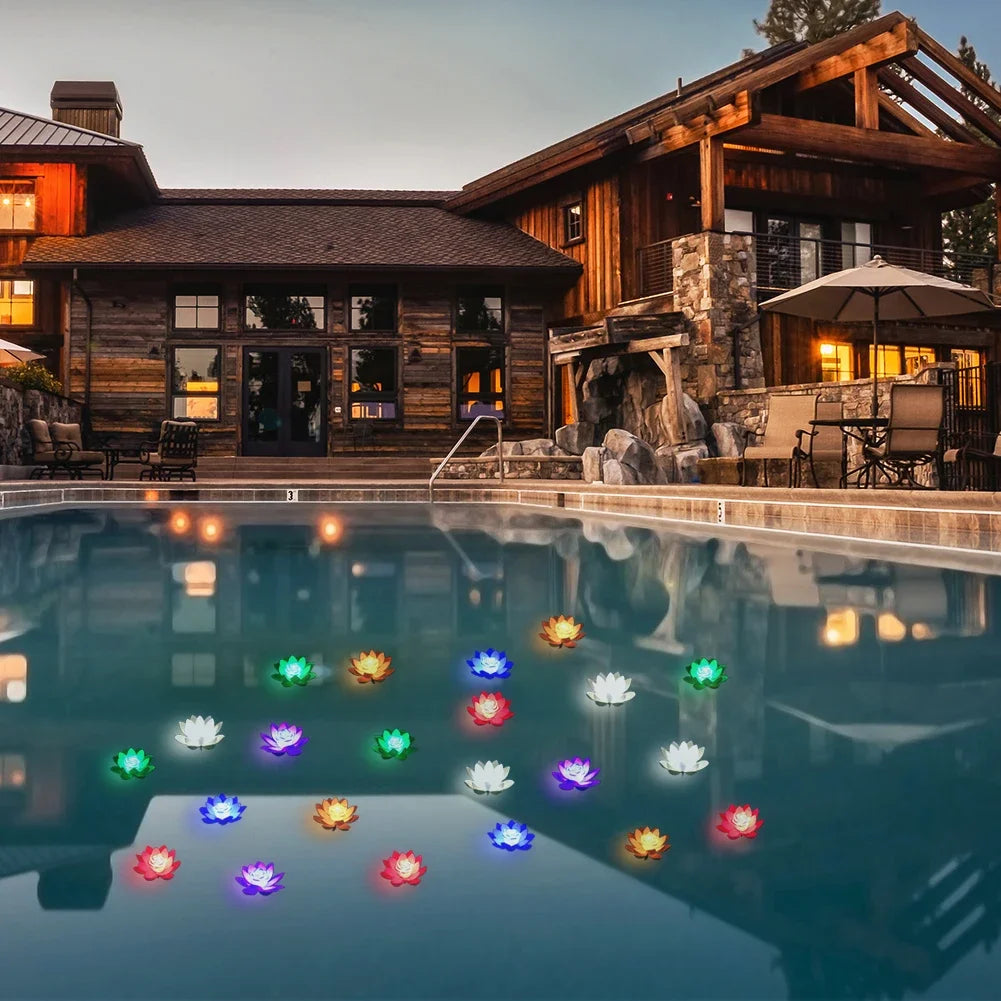 Lunabelle - Waterproof Floating Lotus LED Lamp