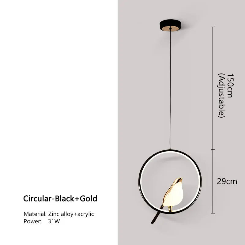 Mira Pendant Light | Nordic LED, Adjustable Height
