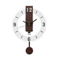 Bela Pendulum Wall Clock | Silent Quartz Movement, Modern Acrylic & Wood
