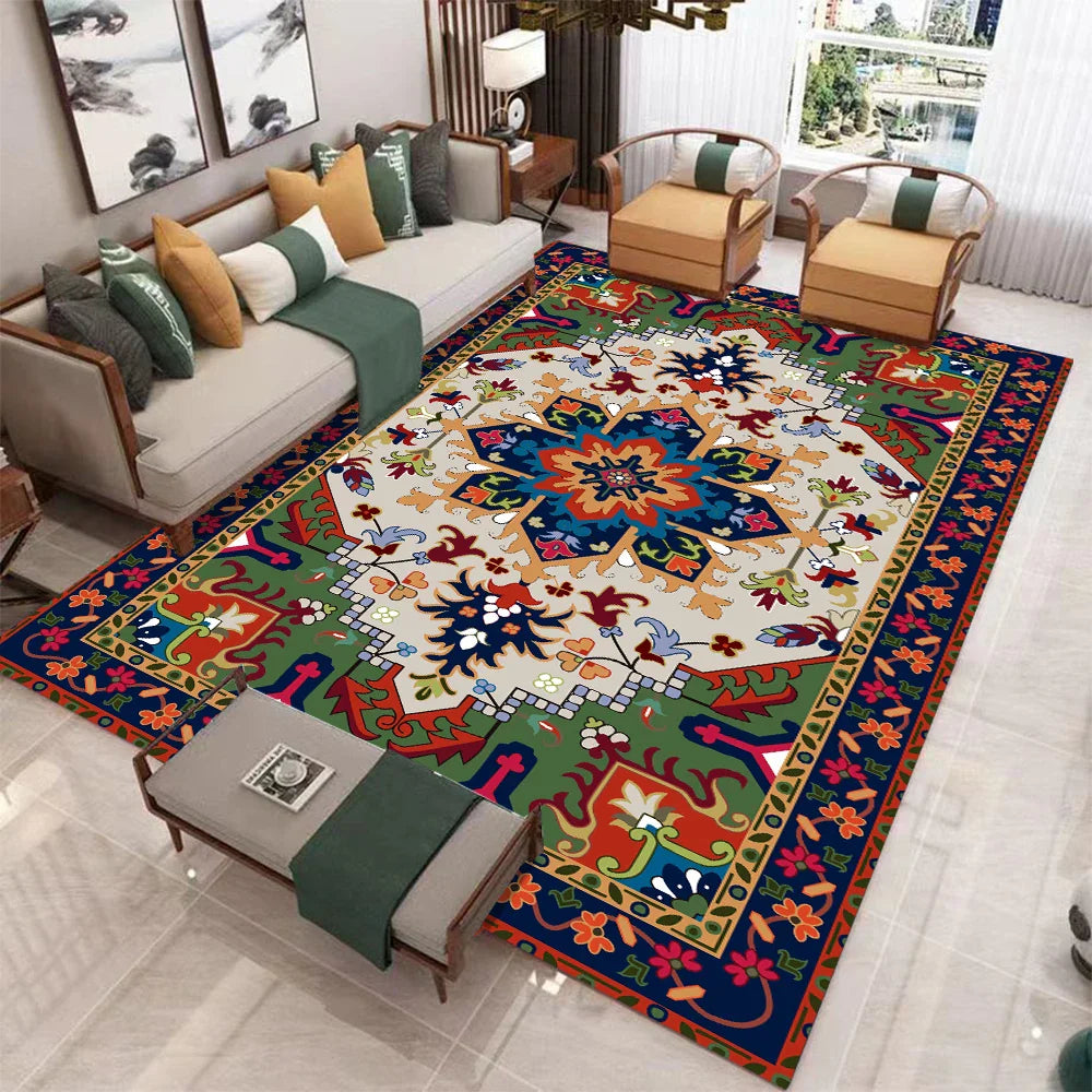 Vandir - Retro Large Non-Slip Washable Soft Rug