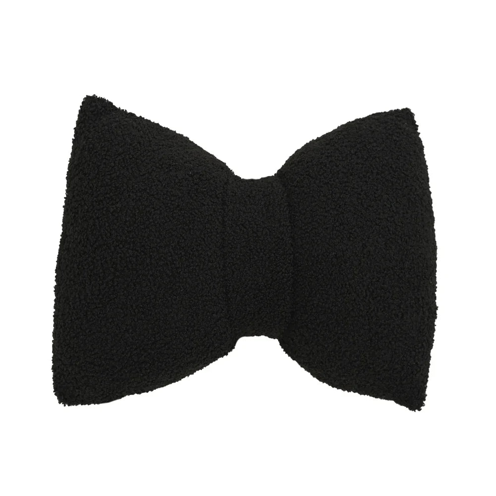 Marivelle - Plush Bow Decorative Pillow With Filling Plain