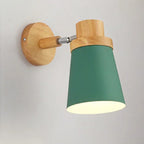 Norven – Modern LED Wall Lamp E27 Wood Metal