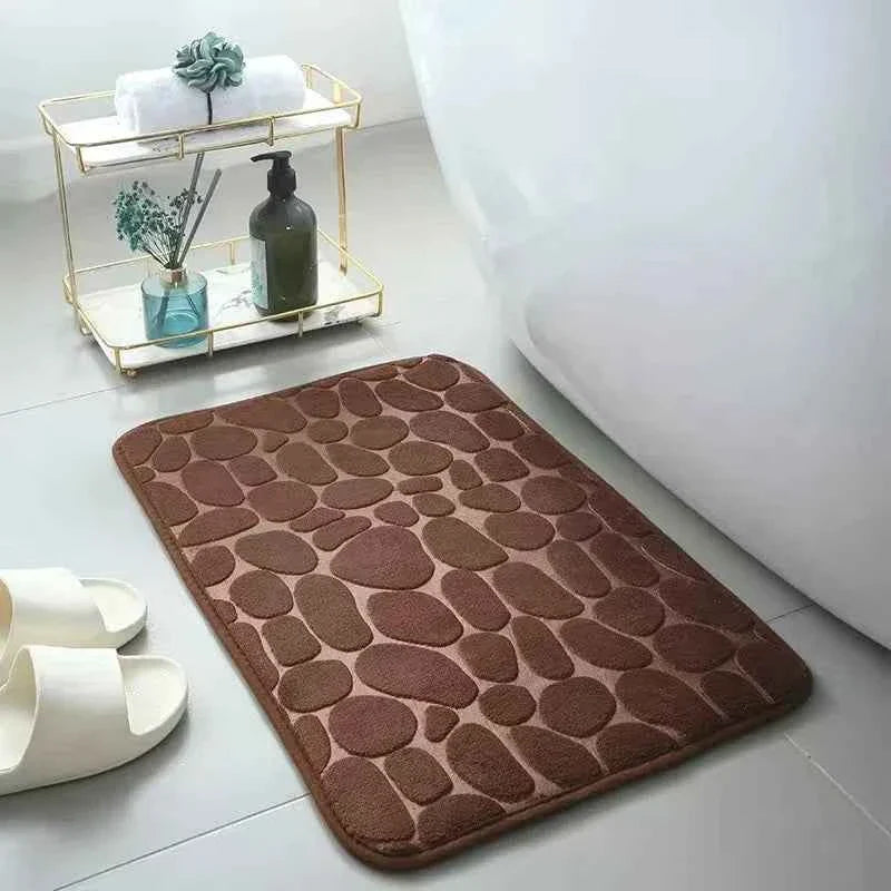 Kivara Bath Mat | Antislip Memory Foam, Quick-Dry Design