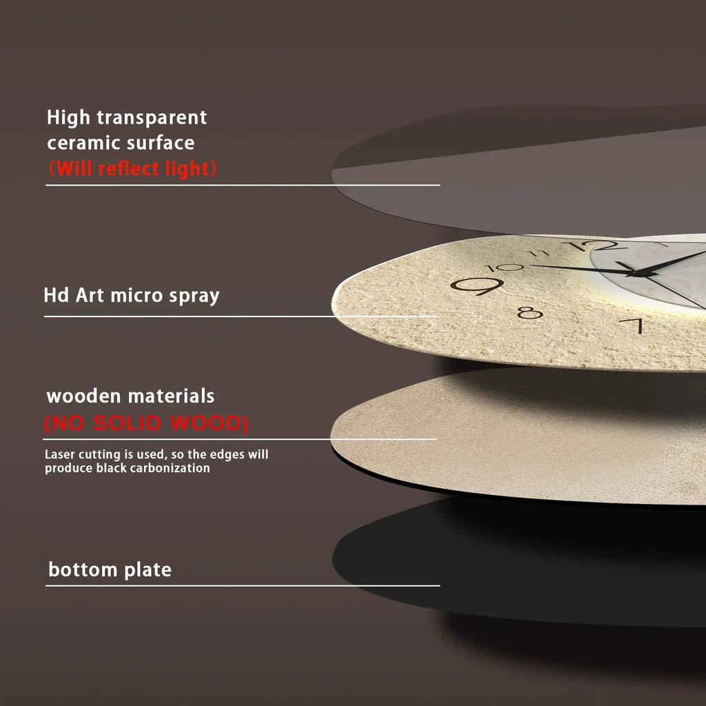 Belo Wall Clock | Silent Quartz Movement, Modern Minimalist Design