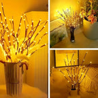 Elaren – Flexible LED Tree Branch Lamp on Battery with 20–60 Light Points