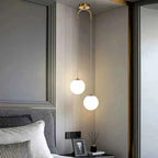 Luma Pendant Light | Nordic Glass Globe, Adjustable Height