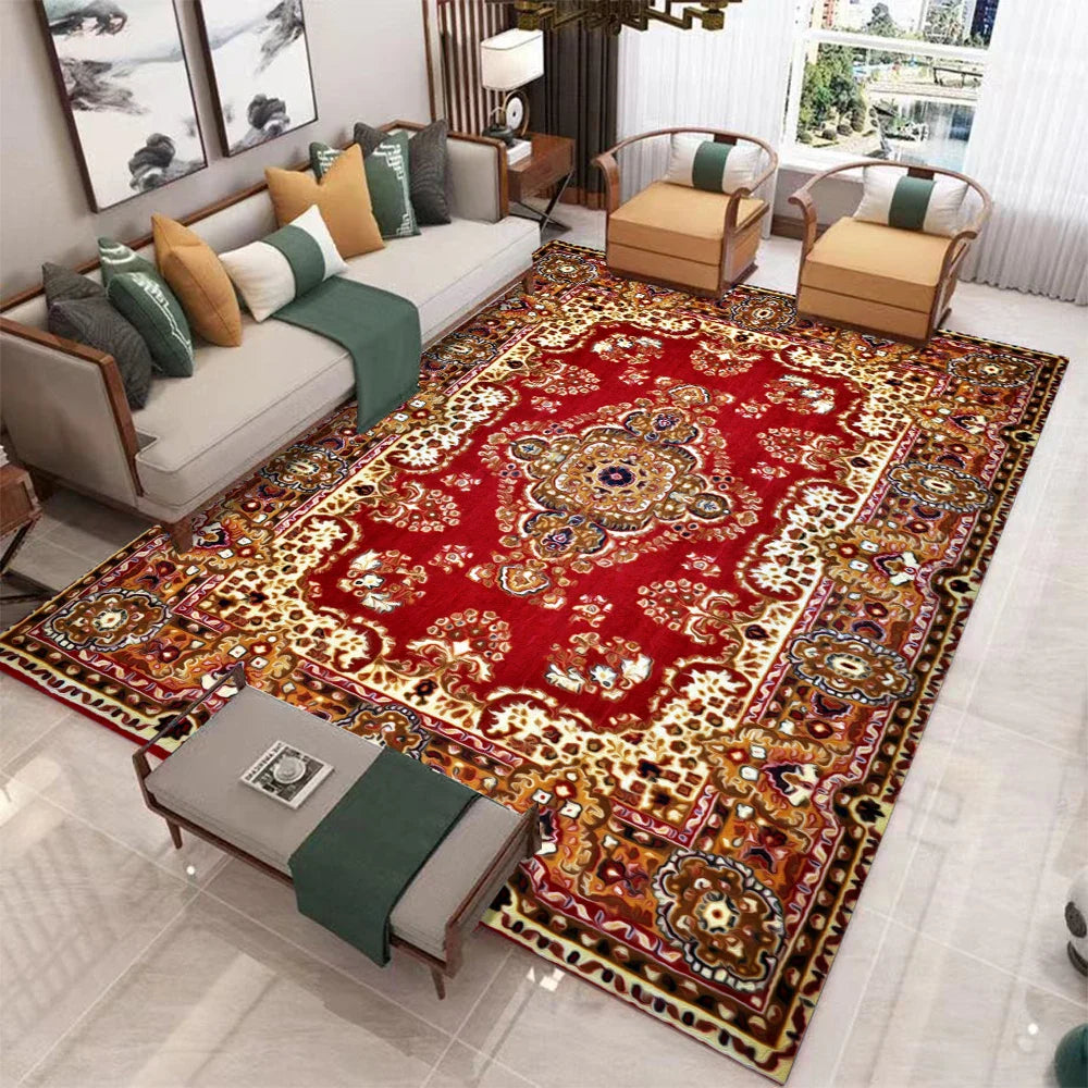 Vandir - Retro Large Non-Slip Washable Soft Rug