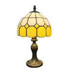Nordiva - Table lamp 20 cm in Scandinavian checkered design for bedroom or desk