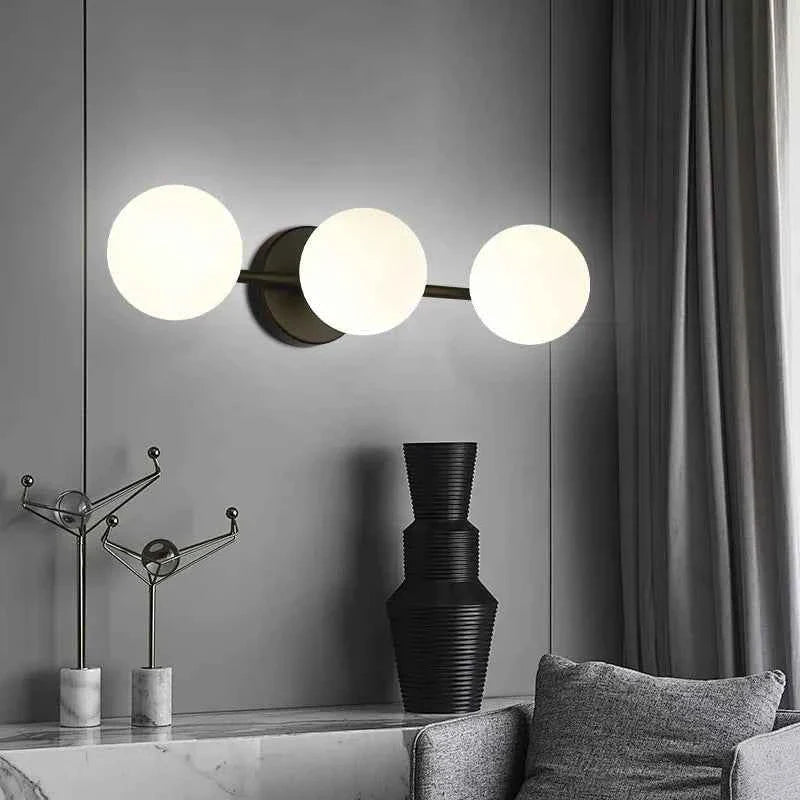 Bello Wall Light | Modern Nordic Design, Triple Glass Globes