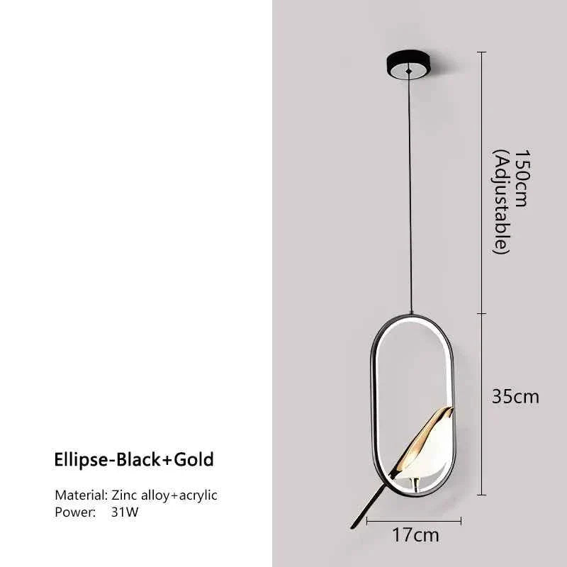 Mira Pendant Light | Nordic LED, Adjustable Height