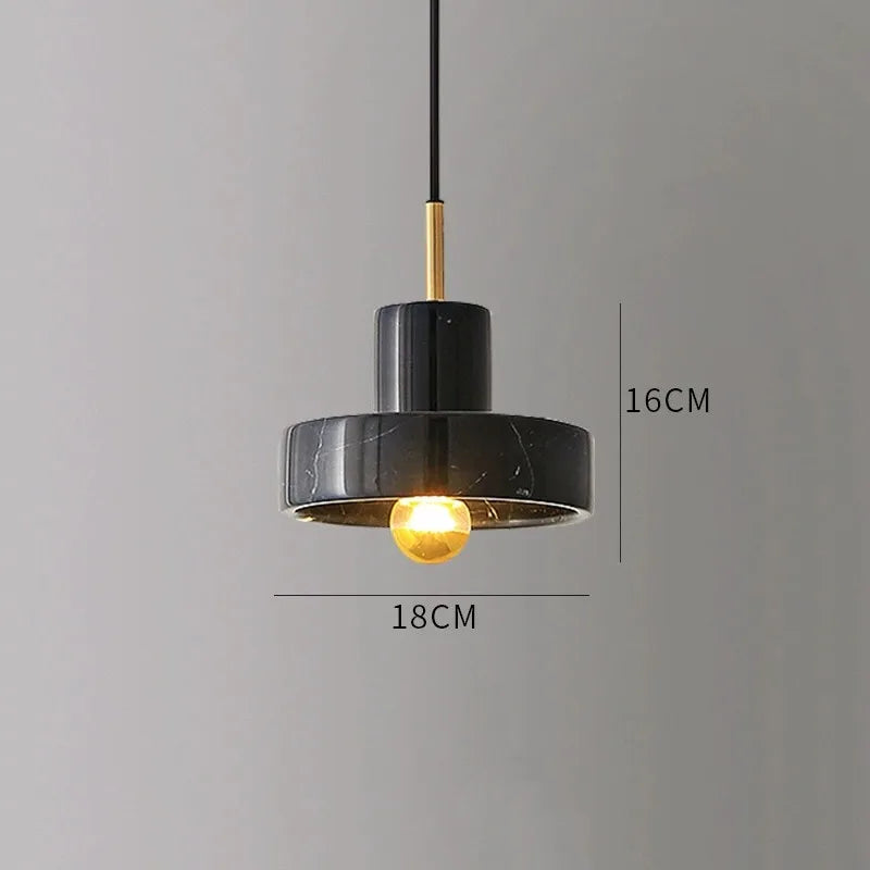 Bela Pendant Lamp | Natural Marble, Sculptural Postmodern Design