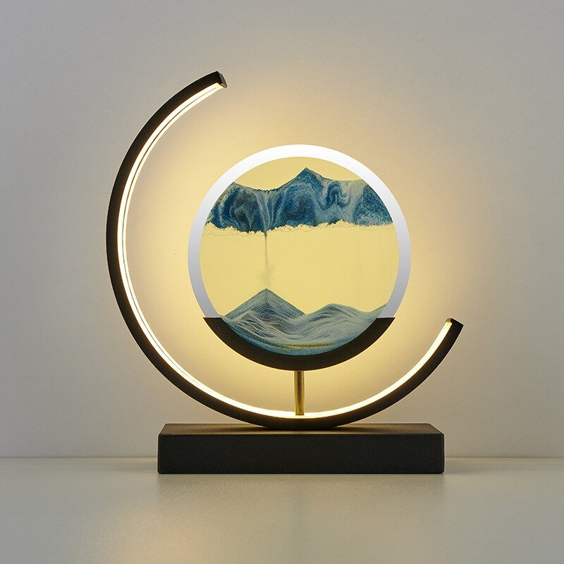 Bello LED Table Lamp | 360° Rotation, Dynamic Sand Art