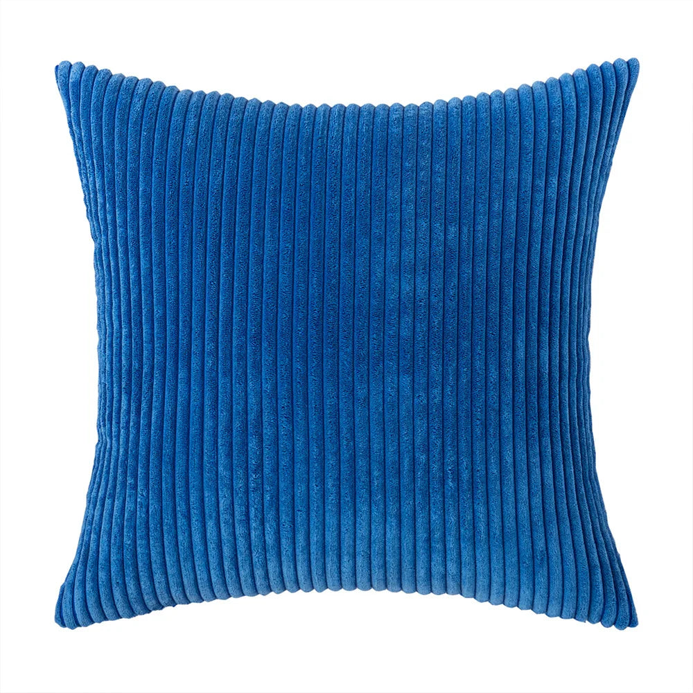 Elviron - Corduroy Striped Decorative Pillow Cover