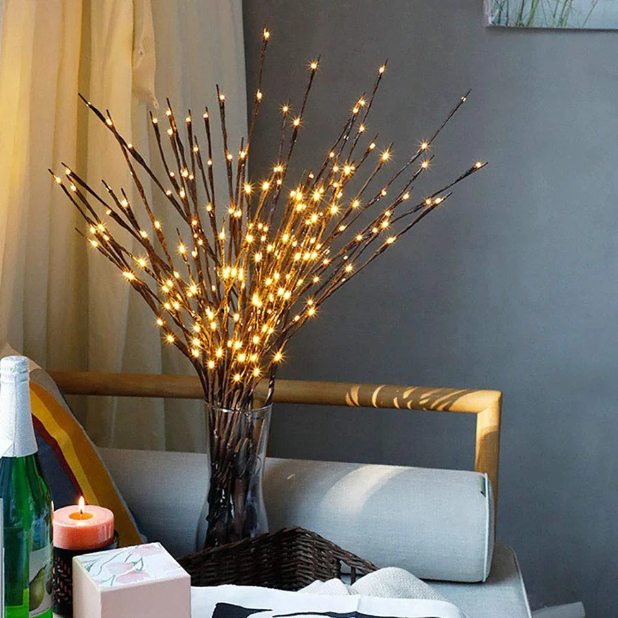 Luretta – LED Willow Branch Light Decoration with 20 Bulbs