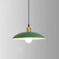 Vintage Industrial Green Iron Dome Cone Pendant Light - 1-Light Design