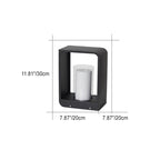 Contemporary Square Stainless Steel Acrylic LED Waterproof Landscape Light for Outdoor Patios