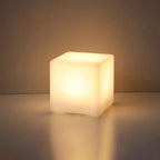 Artistic Geometric Battery-Powered Remote Control Night Light Table Lamp
