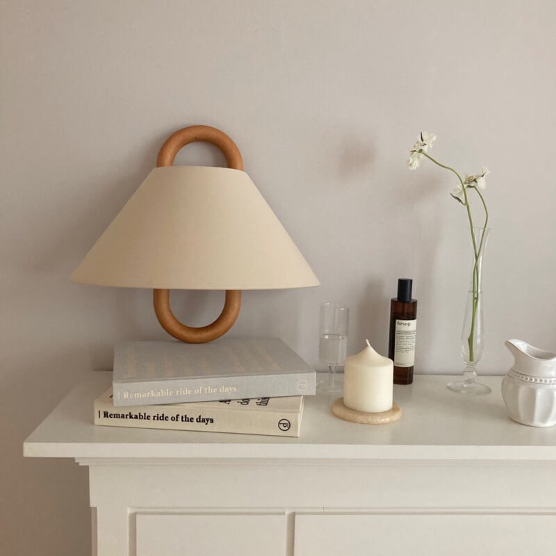 Contemporary Solid Wood Pleated Semi-Circle Wall Sconce Lamp with Single Light