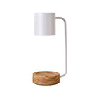 Japanese Minimalist Wooden Dimming Table Lamp with Melting Wax Design