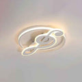 Nordic-Inspired LED Flush Mount Ceiling Light with Creative Music Notes Design