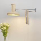 Beige Minimalist Nordic Swing Arm Wall Sconce Lamp - 1 Light