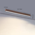 Contemporary Wood Grain Aluminum LED Flush Mount Ceiling Light