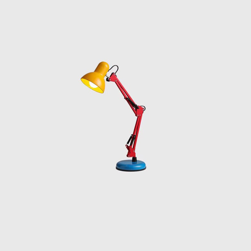 Contemporary Memphis Iron Half Circle 1-Light Table Lamp for Your Study