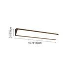 Contemporary Waterproof LED Wall Sconce Lamp for Outdoor Use - Long Bar Design in Aluminum and Acrylic