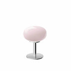 Vintage Nordic Cream Round Glass Table Lamp with Single Light