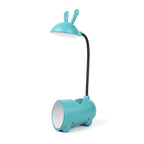 Creative Cartoon Rabbit LED Desk Lamp with Touch Control and USB Pen Holder